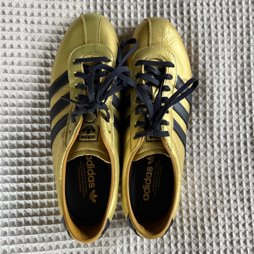adidas Women’s  Gold and Black Tokyo Sneakers - Picture 6 of 7